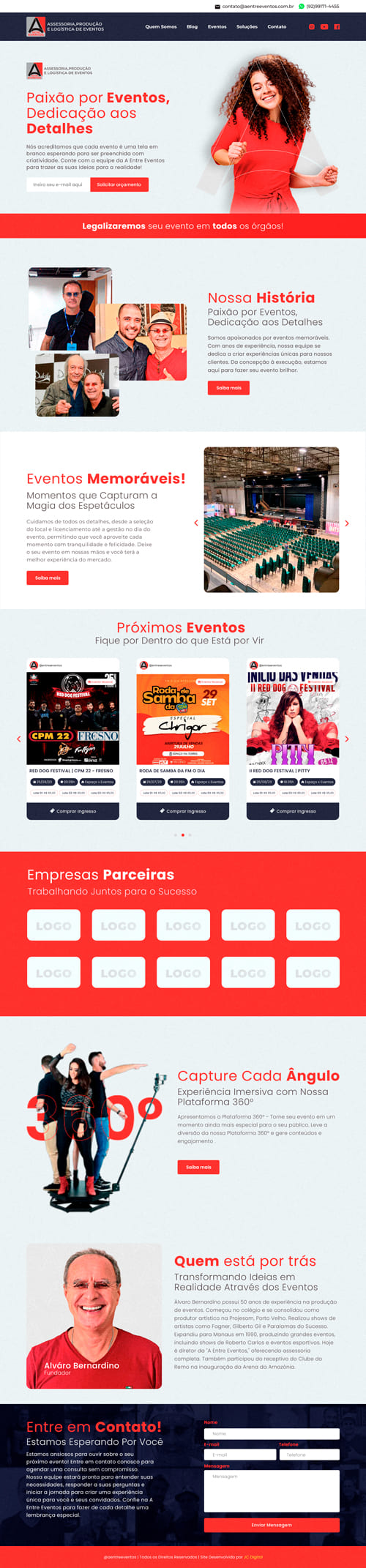 A Entre Eventos- www.joaocarlosdev.com.br - Descktop