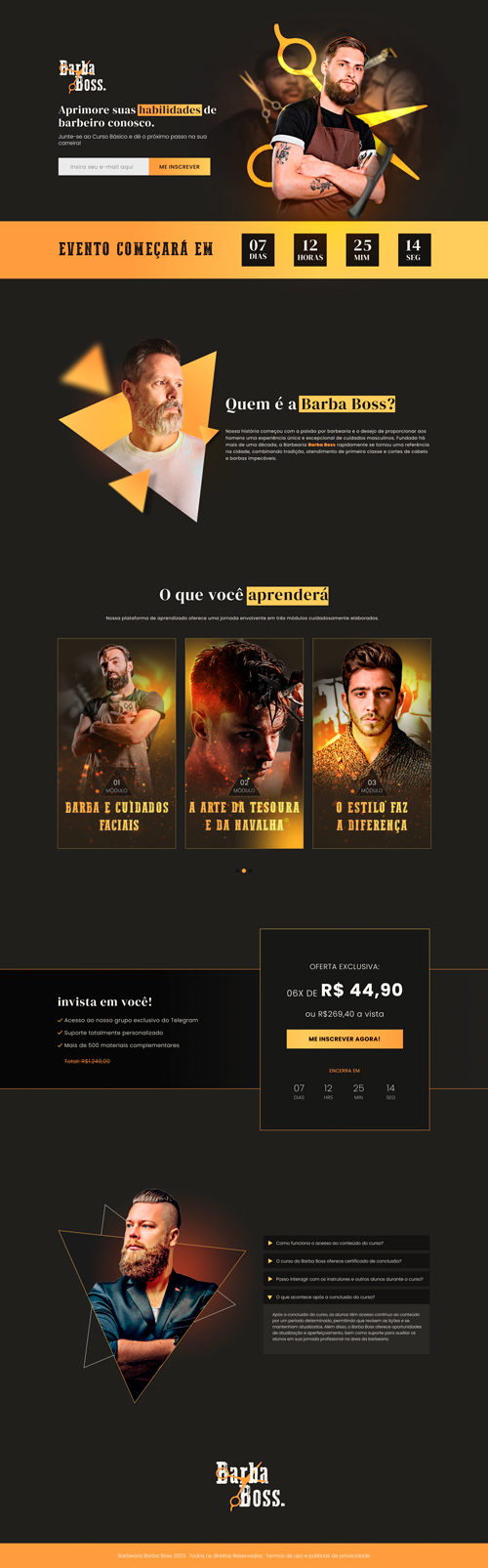 Barba Boss - www.joaocarlosdev.com.br - Descktop